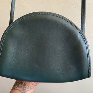 Hunter Green Vintage Coach crossbody purse